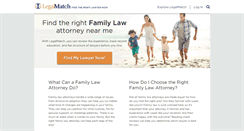 Desktop Screenshot of familylawyers.legalmatch.com