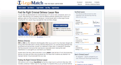 Desktop Screenshot of criminallawyers.legalmatch.com