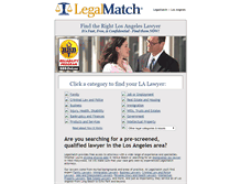 Tablet Screenshot of losangeles.legalmatch.com
