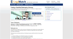 Desktop Screenshot of bankruptcyattorneys.legalmatch.com