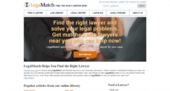 Desktop Screenshot of legalmatch.com